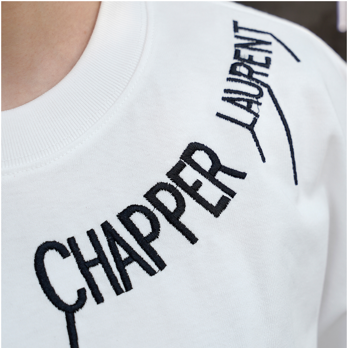 Bear Embroidery Oversized Tee