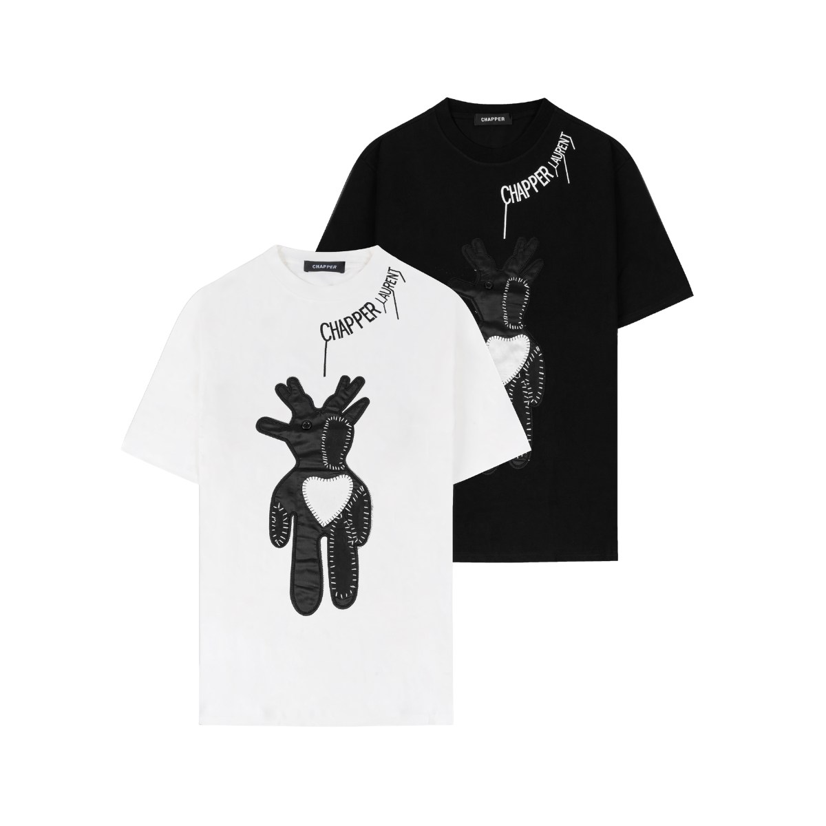 Bear Embroidery Oversized Tee
