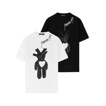 Bear Embroidery Oversized Tee
