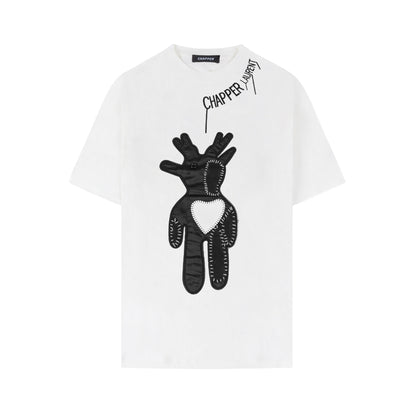 Bear Embroidery Oversized Tee