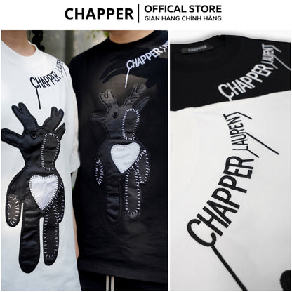 Bear Embroidery Oversized Tee