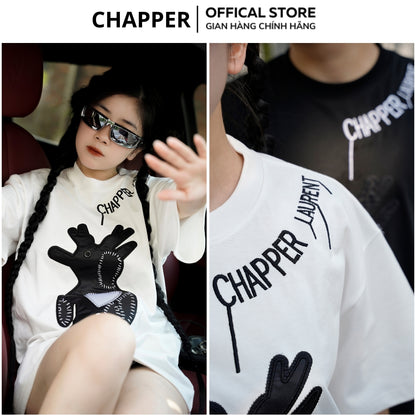 Bear Embroidery Oversized Tee